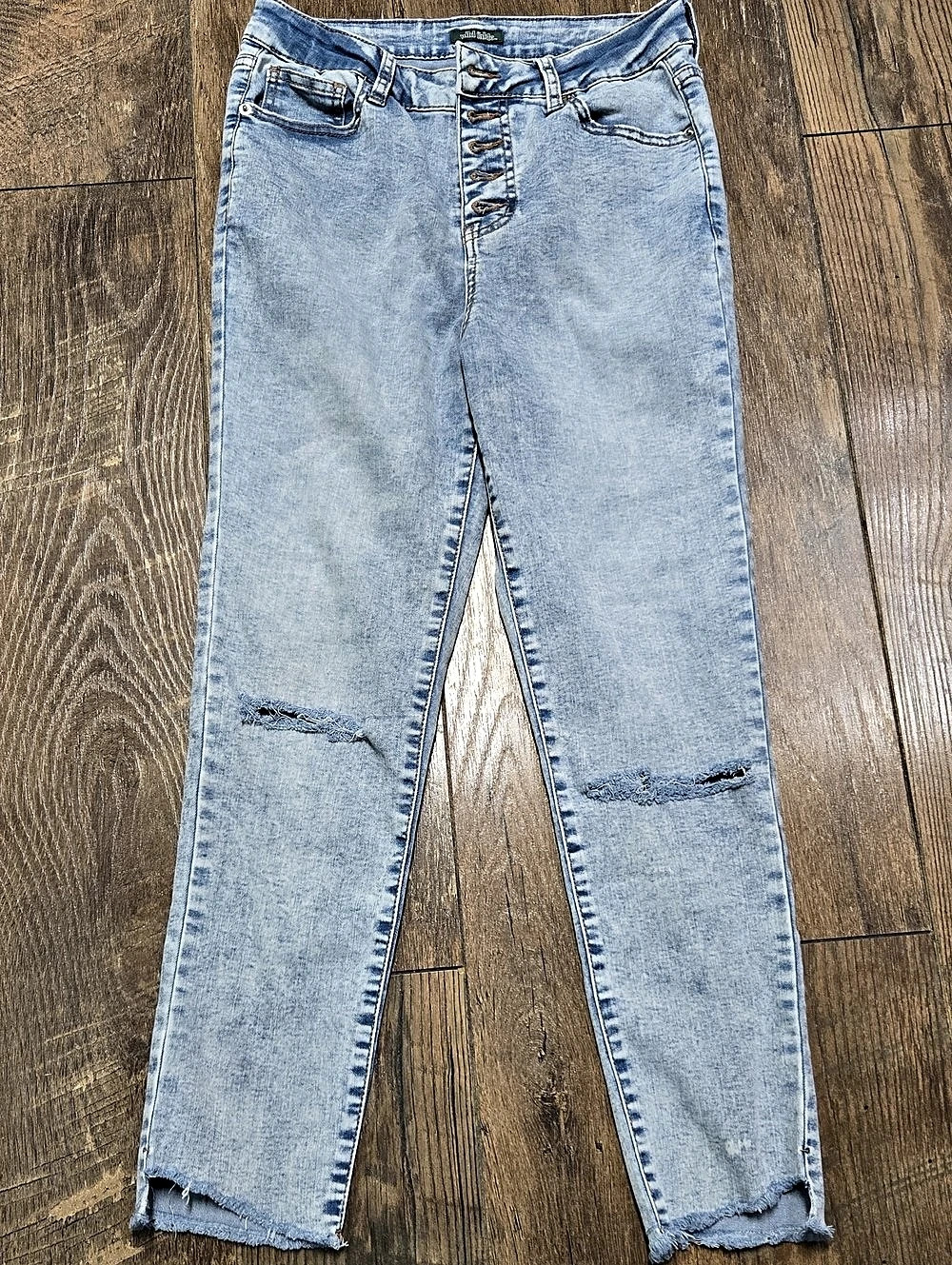 Wild Fable High Rise Straight Leg Jeans Blue